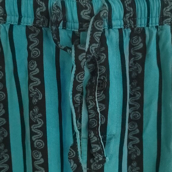 Disney Haunted Mansion Lounge Pajama Pants Women's Large Blue Black Stripe - Picture 4 of 10